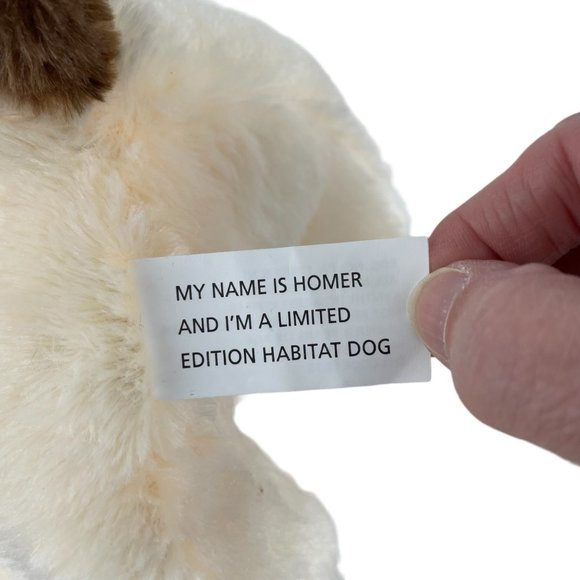 Homer Limited Edition Habitat Dog Plush Cream Brown 10" Stuffed Animal Toy - Picture 6 of 7